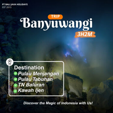 Trip Banyuwangi 3 Hari 2 Malam Ke Menjangan Tabuhan Baluran Kawah Ijen